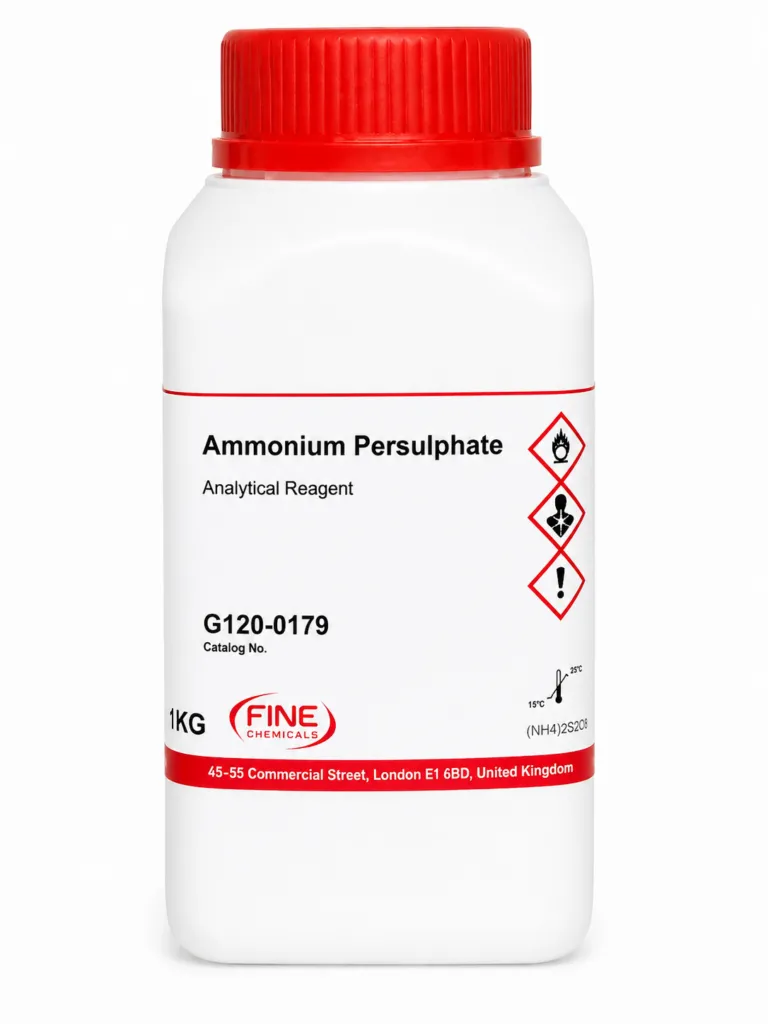 Ammonium Persulphate Analytical Grade (NH₄)₂S₂O₈ AR 1 Z AMMONIUM PERSULPHATE G120 0179 1KG FINE CHEMICALS