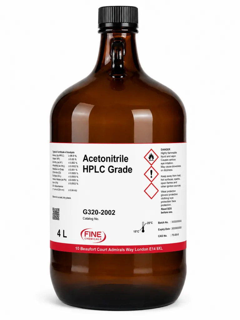 Z - ACETONITRILE HPLC GRADE - G320-2002 - 4L  FINE CHEMICALS